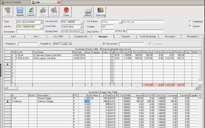 Job Invoice Amount Calculation