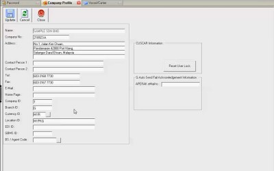 Job Password Amend Other Location’s Vessel Schedule Info